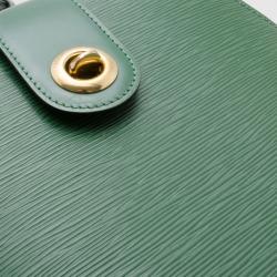 Pre Owned Louis Vuitton Borneo Green Epi Leather Cluny Shoulder Bag  
