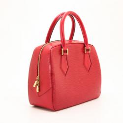 Pre Owned Louis Vuitton Red Epi Leather Sablon Satchel Bag