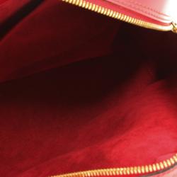 Pre Owned Louis Vuitton Red Epi Leather Sablon Satchel Bag