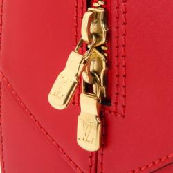 Pre Owned Louis Vuitton Red Epi Leather Sablon Satchel Bag