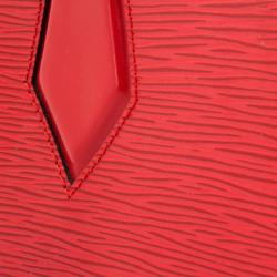 Pre Owned Louis Vuitton Red Epi Leather Sablon Satchel Bag