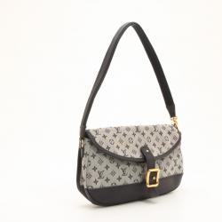 Pre Owned Louis Vuitton Blue Monogram Mini Lin Marjorie Shoulder Bag