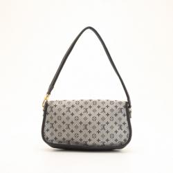 Pre Owned Louis Vuitton Blue Monogram Mini Lin Marjorie Shoulder Bag