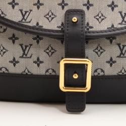 Pre Owned Louis Vuitton Blue Monogram Mini Lin Marjorie Shoulder Bag