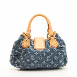 Pre Owned Louis Vuitton Denim Pleaty Hobo 
