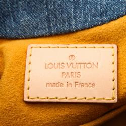 Pre Owned Louis Vuitton Denim Pleaty Hobo 
