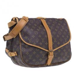 Pre Owned Louis Vuitton Monogram Canvas Saumur 35