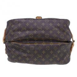 Pre Owned Louis Vuitton Monogram Canvas Saumur 35