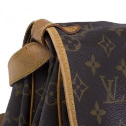 Pre Owned Louis Vuitton Monogram Canvas Saumur 35