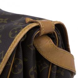 Pre Owned Louis Vuitton Monogram Canvas Saumur 35