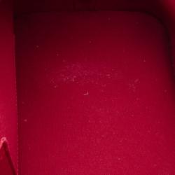 Pre Owned Louis Vuitton Red Monogram Vernis Alma MM