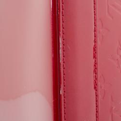 Pre Owned Louis Vuitton Red Monogram Vernis Alma MM