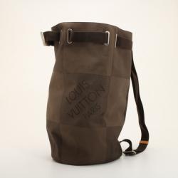 Pre Owned Louis Vuitton Damier Geant Matelot GM Terre Bucket Bag