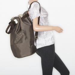 Pre Owned Louis Vuitton Damier Geant Matelot GM Terre Bucket Bag