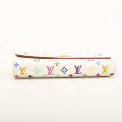 Pre Owned Louis Vuitton White Multicolore Alexandra Wallet