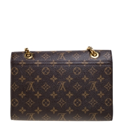 Pre Owned Louis Vuitton Navy Blue Monogram Canvas Victoire Bag