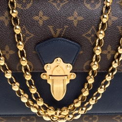 Pre Owned Louis Vuitton Navy Blue Monogram Canvas Victoire Bag