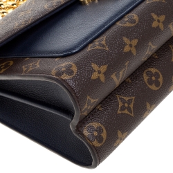 Pre Owned Louis Vuitton Navy Blue Monogram Canvas Victoire Bag
