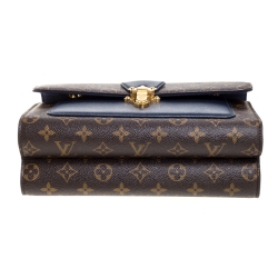 Pre Owned Louis Vuitton Navy Blue Monogram Canvas Victoire Bag