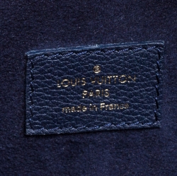Pre Owned Louis Vuitton Navy Blue Monogram Canvas Victoire Bag