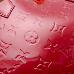 Pre Owned Louis Vuitton Monogram Vernis Red Alma MM