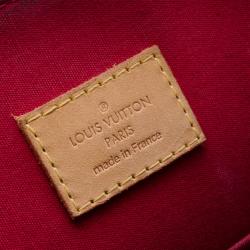 Pre Owned Louis Vuitton Monogram Vernis Red Alma MM