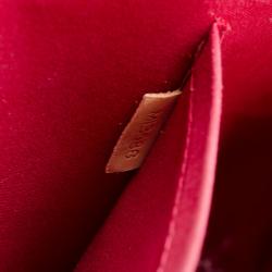 Pre Owned Louis Vuitton Monogram Vernis Red Alma MM