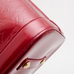 Pre Owned Louis Vuitton Monogram Vernis Red Alma MM