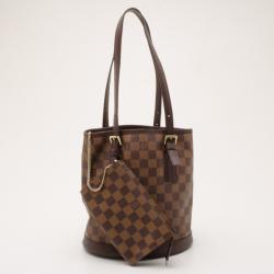 Pre Owned Louis Vuitton Damier Marais Bucket Bag  