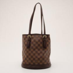 Pre Owned Louis Vuitton Damier Marais Bucket Bag  