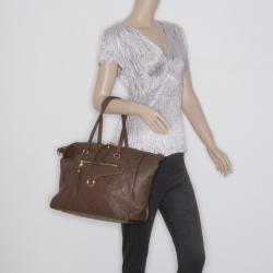 Louis Vuitton Brown Lumineuse Empreinte Leather Two-Way Tote Bag