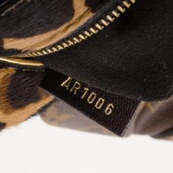 Pre Owned Louis Vuitton Monogram Leopard Polly Hobo
