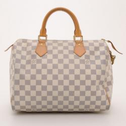 Pre Owned Louis Vuitton Damier Azur Speedy 30