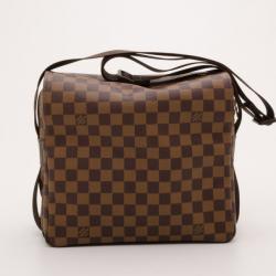 Pre Owned Louis Vuitton Damier Ebene Naviglio Messenger 