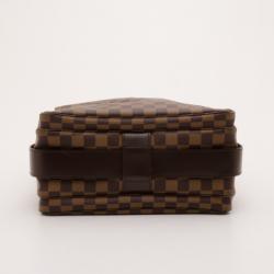 Pre Owned Louis Vuitton Damier Ebene Naviglio Messenger 