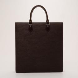 Pre Owned Louis Vuitton Dark Brown Epi Leather Sac Plat Tote