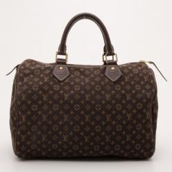 Louis Vuitton Beige Idylle Monogram Mini Lin Canvas Speedy 30 Bag