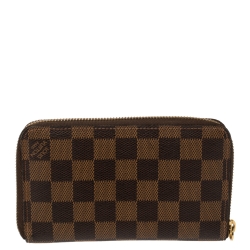 مملوكة مسبقًا Louis Vuitton Damier Ebene Canvas Zippy Wallet