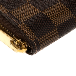 مملوكة مسبقًا Louis Vuitton Damier Ebene Canvas Zippy Wallet