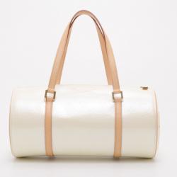 مملوكة مسبقًا Louis Vuitton Cream Vernis Monogram Bedford Satchel