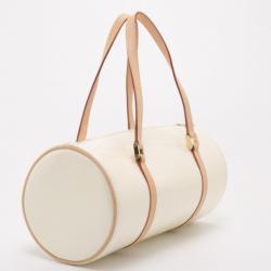 مملوكة مسبقًا Louis Vuitton Cream Vernis Monogram Bedford Satchel