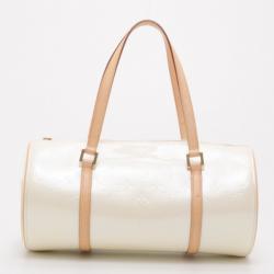 مملوكة مسبقًا Louis Vuitton Cream Vernis Monogram Bedford Satchel