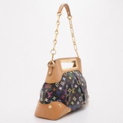 Pre Owned Louis Vuitton Black Multi Judy GM 