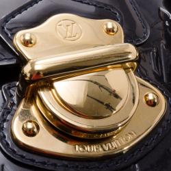 Pre Owned Louis Vuitton Navy Vernis Melrose Avenue