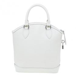 Pre Owned Louis Vuitton Ivory Epi Leather Lockit Tote