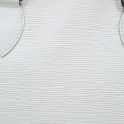 Pre Owned Louis Vuitton Ivory Epi Leather Lockit Tote