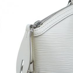 Pre Owned Louis Vuitton Ivory Epi Leather Lockit Tote
