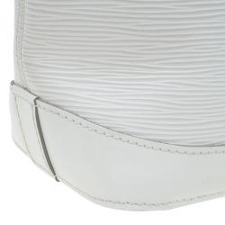 Pre Owned Louis Vuitton Ivory Epi Leather Lockit Tote