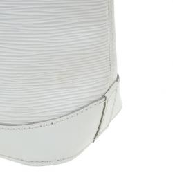 Pre Owned Louis Vuitton Ivory Epi Leather Lockit Tote