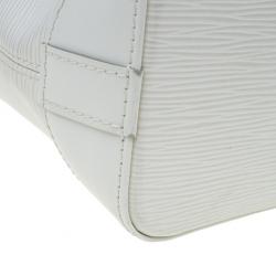 Pre Owned Louis Vuitton Ivory Epi Leather Lockit Tote
